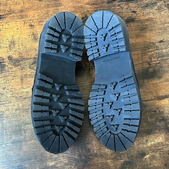 Cordani  Suede Scout Platform Loafers  In Black Size 38/ Like New - Picture 7 of 8